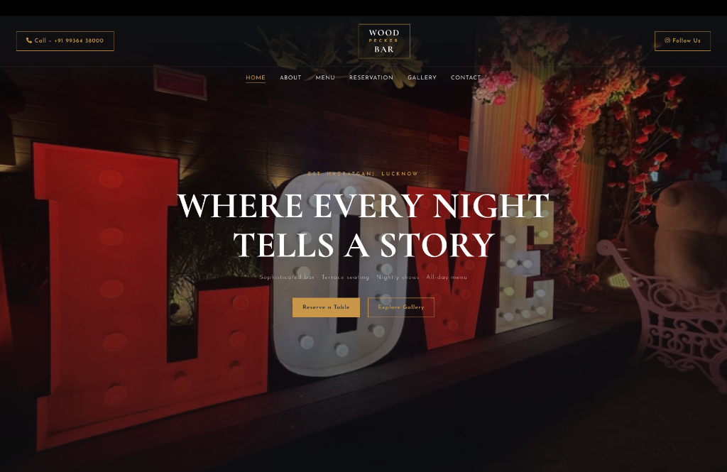 Wood Pecker Bar — Lucknow